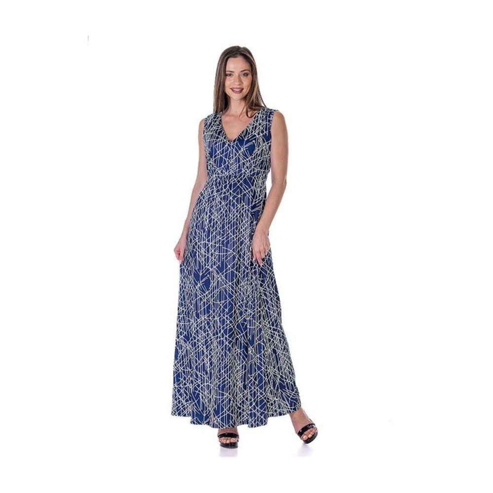 24seven Womens Sleeveless Maxi Empire A-line Dress, NWT